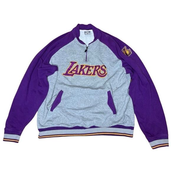 Y2K Lakers 1/2 Zip Pullover XL - Picture 1 of 6